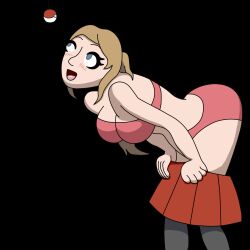  animated animated_gif blue_eyes blush bra breasts brown_hair clothed drool empty_eyes eye_roll femsub happy_trance httpwwwcom large_breasts nintendo open_mouth panties pendulum pokeball pokemon pokemon_x_and_y serena thighhighs underwear undressing very_long_hair 