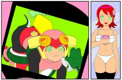  accidental_hypnosis all_fours animated animated_eyes_only animated_gif ass_rub bra breasts capcom disney femsub hair_ornament happy_trance helmet hypnotic_eyes jimryu kaa kaa_eyes large_breasts mayl_sakurai megaman_(series) megaman_battle_network midriff open_mouth panties red_hair roll roll.exe short_hair smile snake tech_control the_jungle_book thighhighs underwear 