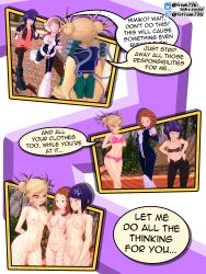 3d arms_behind_back bare_shoulders belt black_eyes blonde_hair blush bodysuit boots bra bracers brown_eyes brown_hair choker clothed collarbone comic dress eyeshadow face_paint fangs fefreak female_only femdom femsub glass gloves hair_buns hand_on_hip happy_trance headphones helmet himiko_toga instant_loss jacket koikatsu! kyoka_jiro large_breasts latex legs lipstick long_hair multiple_girls multiple_subs my_hero_academia navel nipples nude ochaco_uraraka open_mouth outdoors panties pants purple_hair pussy school_uniform short_hair solo spiral_background super_hero sweater text tubes underwear undressing