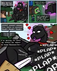  dialogue dildo dragon_girl ender_dragon gameplay_mechanics giantess happy_trance jean_(minecraft) kilroylucy18 masturbation minecraft pet_play sex_machine sex_toy steve_(minecraft) text 
