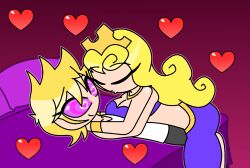  aged_up alternate_costume bare_shoulders blonde_hair cleavage collarbone crown disney eyebrows_visible_through_hair eyelashes femdom harem_outfit heart heart_eyes hypnoscream kingdom_hearts kissing large_ass large_breasts long_hair love lying malesub midriff necklace pillow princess princess_aurora shiny_hair shiny_skin short_hair shorts simple_background sleeping_beauty square_enix tank_top ventus_(kingdom_hearts) 