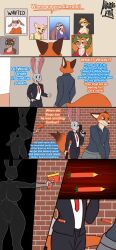 albinefoxxo comic corruption dart dialogue disney drugged evil_smile exposed_chest jack_savage_(zootopia) judy_hopps nick_wilde text western zootopia