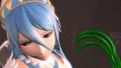  3d all_the_way_through amateurthrowaway animated animated_gif azura blue_hair bondage brain_injection breasts clothed coils crown dazed ear_sex female_only femsub fire_emblem fire_emblem_fates gag jewelry large_breasts long_hair nintendo source_filmmaker spiral_eyes symbol_in_eyes tentacles 