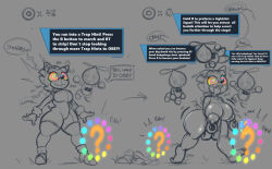 ass_expansion blueberrygrizzly brain_drain breast_expansion drool femsub furry gameplay_mechanics happy_trance hedgehog_girl nipple_piercing nude omochao sonic_the_hedgehog sonic_the_hedgehog_(series) spiral_eyes tongue_out