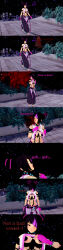  3d absurdres aura barefoot black_hair blush body_markings breast_fondling breasts cap capcom cape clothed dialogue english_text femsub fingerless_gloves floating gloves heterosexual juri_han kaminari large_breasts levitation m._bison maledom midriff multicolored_hair nail_polish navel night open_mouth outdoors pink_hair plant possession short_hair smile street_fighter tattoo text 