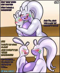  age_difference al_gx breasts comic corruption female_only furry goo_girl goodra hug huge_breasts incest large_breasts milf monster_girl mother_and_daughter nintendo pikachu pokemon pokemon_(creature) size_difference sliggoo slime text transformation yuri 