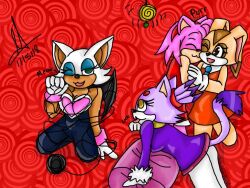 amy_rose bat_girl bat_wings blaze_the_cat breasts cat_girl cream_the_rabbit empty_eyes female_only femdom femsub furry happy_trance hedgehog_girl lacie-buncat large_breasts multiple_girls open_mouth rouge_the_bat sonic_the_hedgehog_(series)