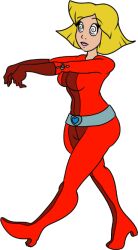 bodysuit breasts clover expressionless female_only femsub spiral_eyes symbol_in_eyes totally_spies western zombie_walk zombifier