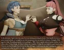 3d altered_perception dochaunt femsub fire_emblem fire_emblem_three_houses hilda_valentine_goneril marianne_von_edmund nintendo tagme text unaware