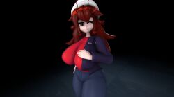  3d friday_night_funkin' girlfriend_(friday_night_funkin') huge_breasts looking_at_viewer lullaby_girlfriend source_filmmaker tagme 