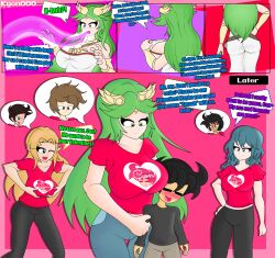  alternate_costume ass black_hair blue_eyes blush breast_press breasts byleth_eisner closed_eyes clothed comic con_(kyozerozero) costume crossover dark_(darkduskshine) dialogue dress dylan_(d-artist33) elf_ears empty_eyes english_text femsub fire_emblem fire_emblem_three_houses from_behind goddess green_eyes hand_on_hip harem jack_(angelbeater01) kid_icarus kyozerozero large_breasts leaning_forward long_hair maledom multiple_boys multiple_girls multiple_subs nintendo one_eye_open original palutena pants princess princess_zelda red_eyes shirt short_hair simple_background smile speech_bubble text the_legend_of_zelda valentine's_day very_long_hair wink 