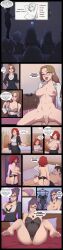  absurdres ai_art anal babydoll border breasts_outside clothed_sex comic cowgirl_position empty_eyes english_text faceless_male feet femsub garter_belt glasses hypnotic_screen lingerie maledom mantra mass_hypnosis mrchypno_(generator) multiple_girls multiple_subs noelle_(snow_daze) office office_lady pink_eyes presenting purple_hair red_hair see-through sex skirt snow_daze speech_bubble suit text thong underwear undressing vaginal 