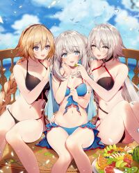  blonde_hair fate/apocrypha fate/grand_order fate_(series) female_only femdom femsub hypnotic_eyes jeanne_alter jeanne_d&#039;arc_(fate) long_hair manip marie_antoinette_(fate/grand_order) open_mouth smile symbol_in_eyes twintails white_hair 