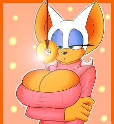 bat_girl breasts cleavage coin empty_eyes female_only femsub furry large_breasts manip pendulum rouge_the_bat sonic_the_hedgehog_(series) tiechonortheal_(manipper)