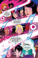 archie_(series) black_hair blonde_hair comic femsub glowing glowing_eyes harem josie_and_the_pussycats josie_mccoy jughead_(2015) magic melody_valentine multiple_girls music official red_hair sabrina_(archie) sabrina_the_teenage_witch text valerie_smith veronica_lodge western