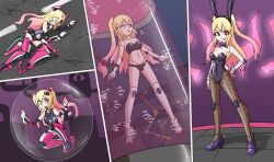  alternate_costume aura bubble bunny_ears bunny_girl bunnysuit closed_eyes corruption cygames defeated empty_eyes evil_smile eye_color_change fake_animal_ears femsub hand_on_hip happy_trance laputina_(world_flipper) looking_at_viewer lying midriff mythkaz navel pink_eyes red_eyes smile standing stasis_tank tagme world_flipper yellow_eyes 