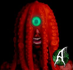  3d anax animated animated_gif cyclops eye_beams glowing glowing_eyes green_eyes hypnotic_eyes monster monster_boy nightmare_fuel open_mouth original tentacles tongue tongue_out 