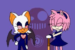  alternate_color_scheme amy_rose animal_ears animated animated_eyes_only animated_gif bat_girl bat_wings bodysuit bracelet closed_eyes crash_bandicoot_(series) crossover dress eyelashes eyeshadow female_only femsub furry gloves hand_on_hip hedgehog_girl mesmerz n-tranced pink_hair pixel_art purple_background rouge_the_bat simple_background skirt smile sonic_the_hedgehog_(series) spiral spiral_eyes spiralwash_eyes weapon white_hair wings 