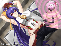blazblue bondage bow breasts empty_eyes hell_and_heaven hellandheaven large_breasts mai_natsume ragna_the_bloodedge