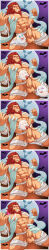  abs androgynous_dom animal_ears bat_wings beard blue_eyes border caineghis_(fire_emblem) drool evil_smile fellatio fire_emblem fire_emblem_path_of_radiance ghost glowing_eyes king kneeling large_penis licking lion_boy male_only malesub multiple_doms muscle_boy nintendo nipples nude oral orange_eyes penis pink_eyes possession purple_eyes red_hair restrained royalty smile veins yellow_eyes zhat_art 