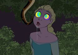 disney drool femsub frozen kaa kaa_eyes lipstick open_mouth pale_skin platinum_blonde_hair queen_elsa snake spiral_eyes tail the_jungle_book tongue