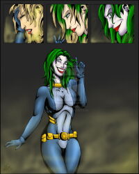 batman_(series) before_and_after corruption dc_comics femsub green_hair happy_trance super_hero transformation western