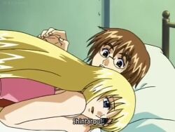  animated bed blonde_hair blue_eyes breast_grab breasts brown_eyes brown_hair choker empty_eyes exposed_chest femdom glowing_eyes hypnotic_accessory hypnotic_kiss kissing licking lime-iro_senkitan malesub official shintaro_umakai sophia_(lime-iro_senkitan) sound text undressing unusual_pupils video voice_acted 